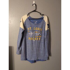 Majestic St Louis Blues Long Sleeve Sweater Women's Size XL